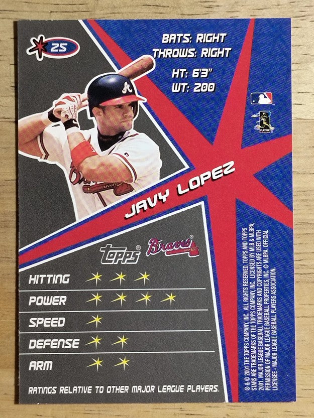 2001 Topps Stars #25 Javy Lopez