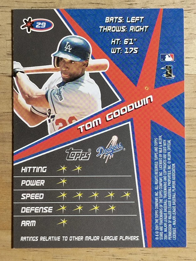 2001 Topps Stars #29 Tom Goodwin
