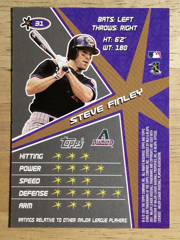 2001 Topps Stars #31 Steve Finley