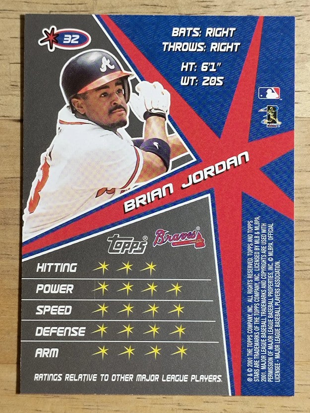 2001 Topps Stars #32 Brian Jordan
