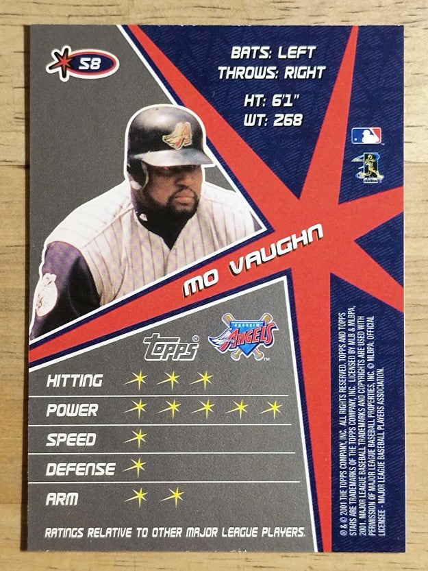 2001 Topps Stars #58 Mo Vaughn