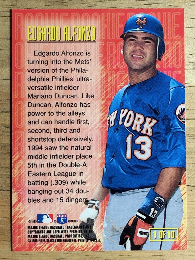 1995 Emotion Rookies #1 Edgardo Alfonzo