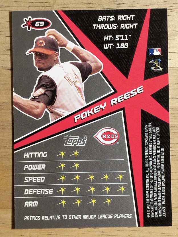 2001 Topps Stars #63 Pokey Reese