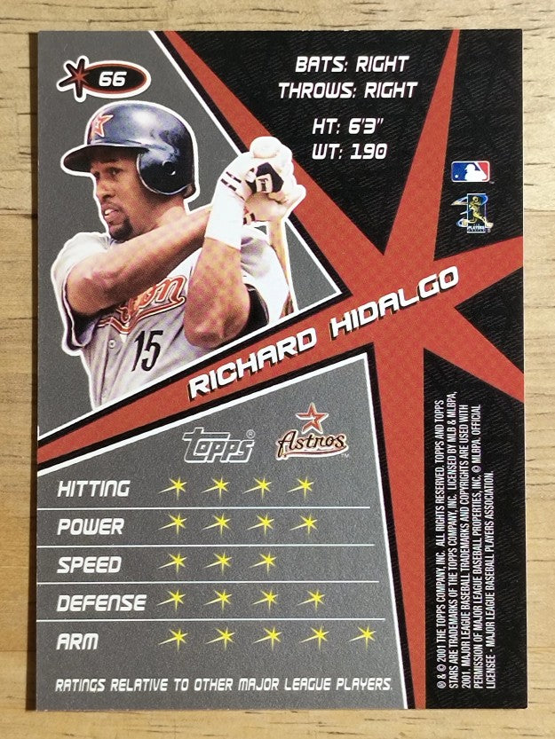 2001 Topps Stars #66 Richard Hidalgo