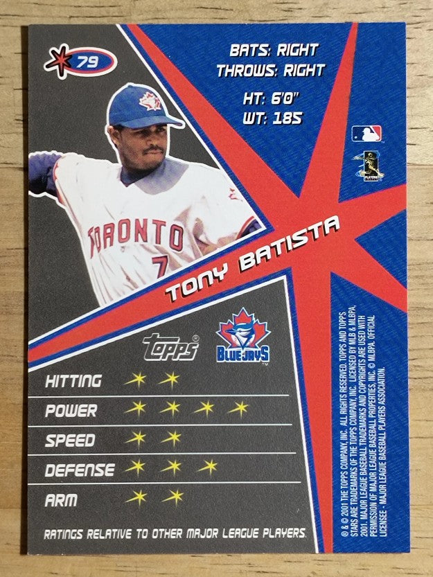 2001 Topps Stars #79 Tony Batista