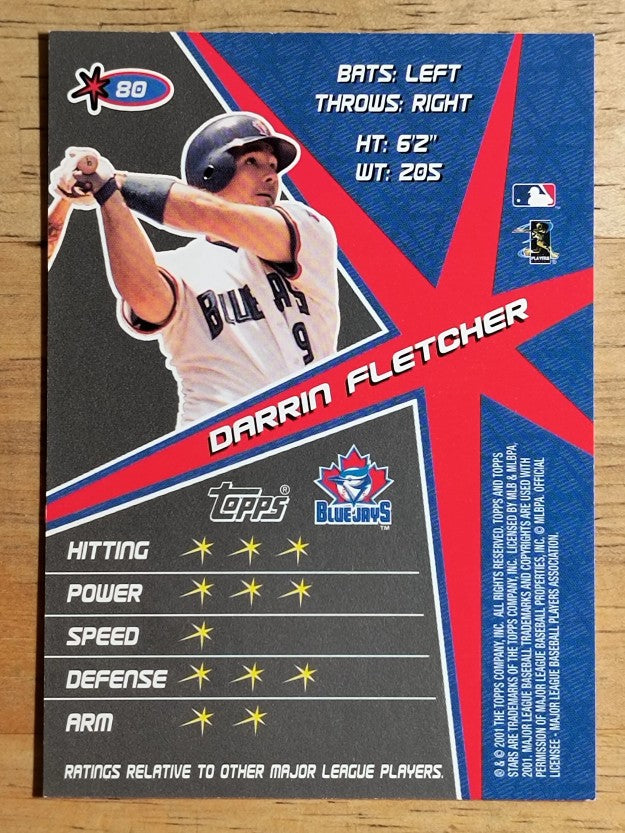 2001 Topps Stars #80 Darrin Fletcher