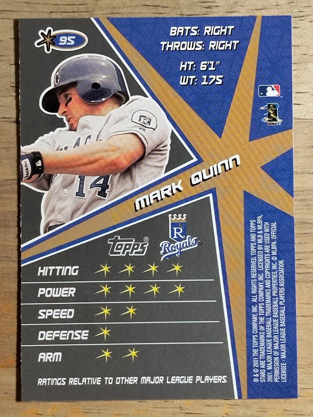 2001 Topps Stars #95 Mark Quinn