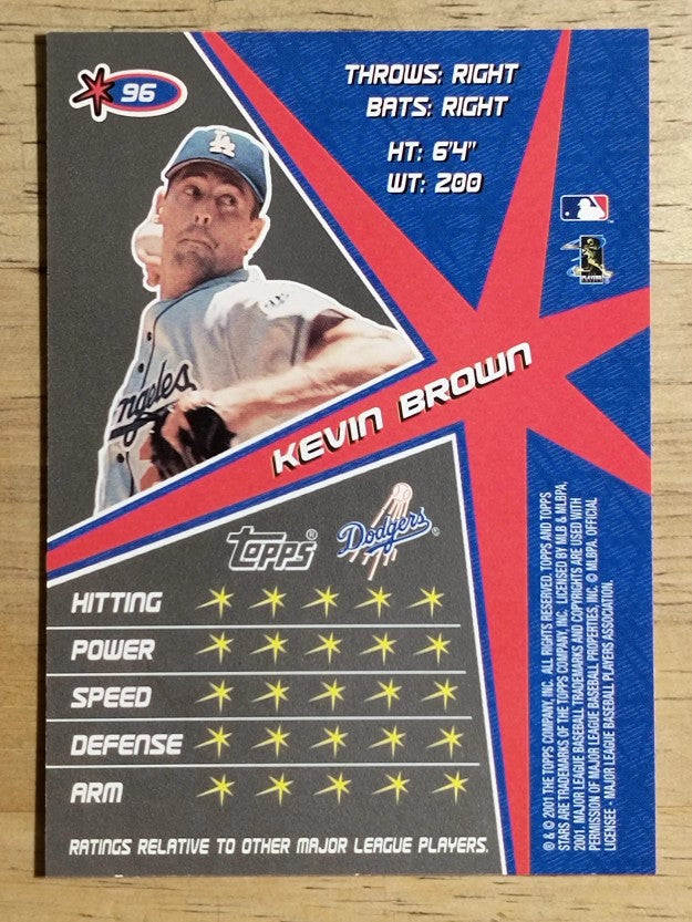 2001 Topps Stars #96 Kevin Brown