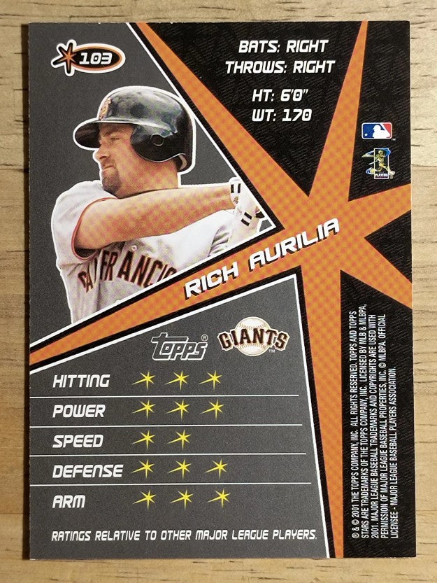 2001 Topps Stars #103 Rich Aurilia