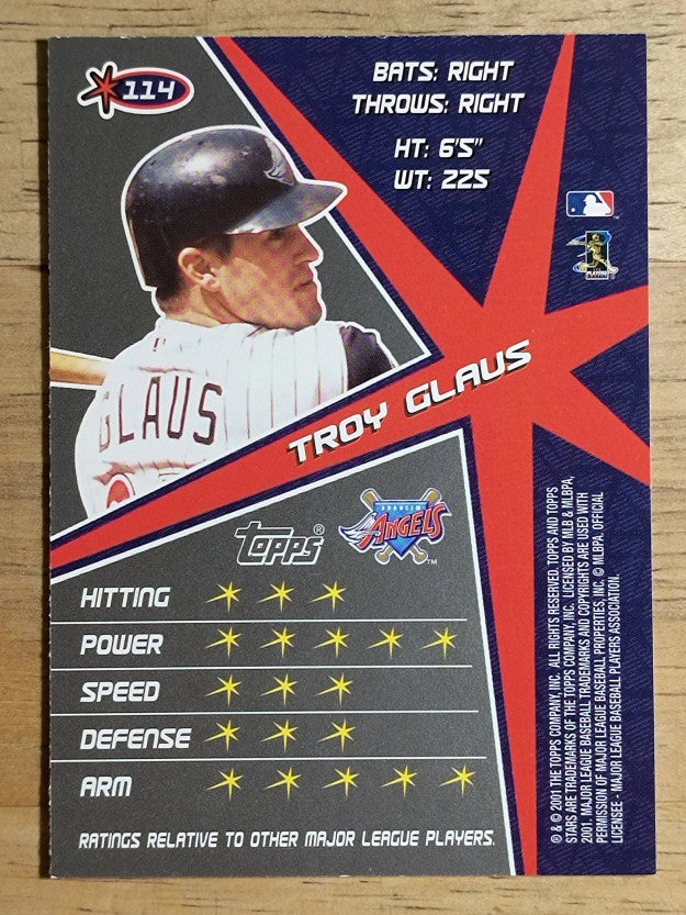 2001 Topps Stars #114 Troy Glaus