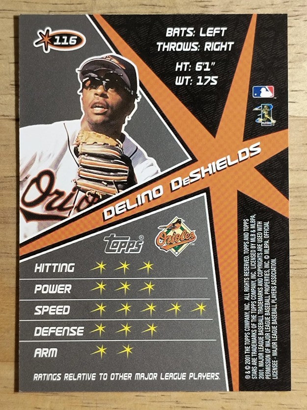 2001 Topps Stars #116 Delino DeShields