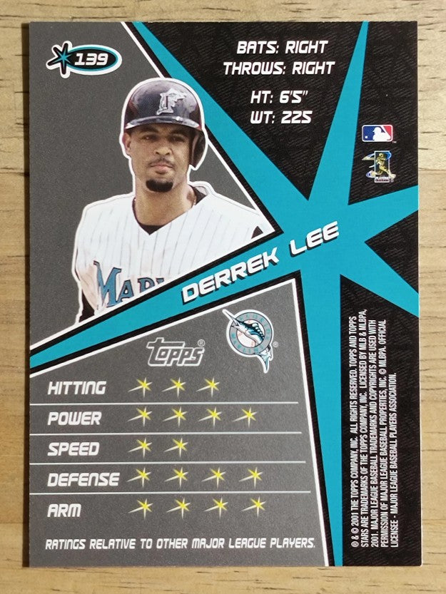 2001 Topps Stars #139 Derrek Lee