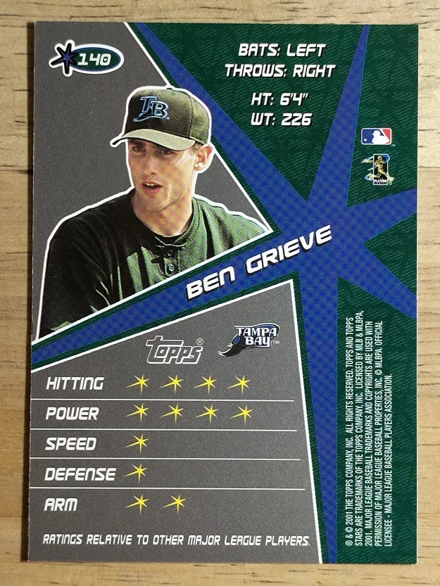 2001 Topps Stars #140 Ben Grieve