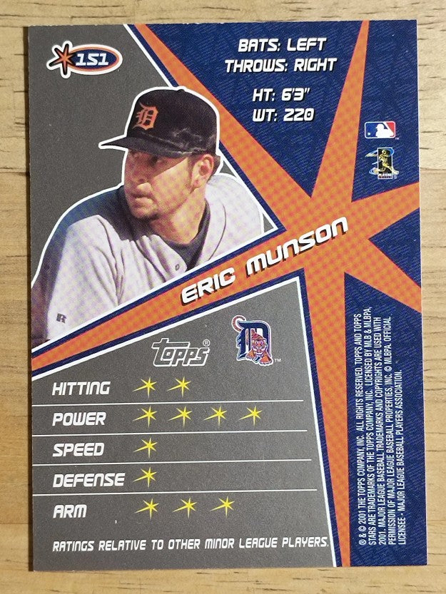 2001 Topps Stars #151 Eric Munson