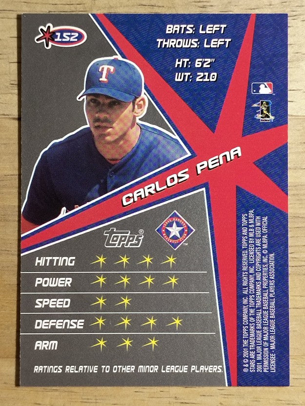 2001 Topps Stars #152 Carlos Pena