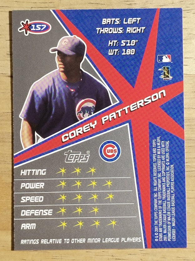 2001 Topps Stars #157 Corey Patterson
