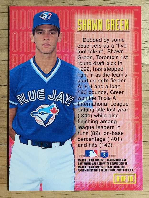 1995 Emotion Rookies #6 Shawn Green