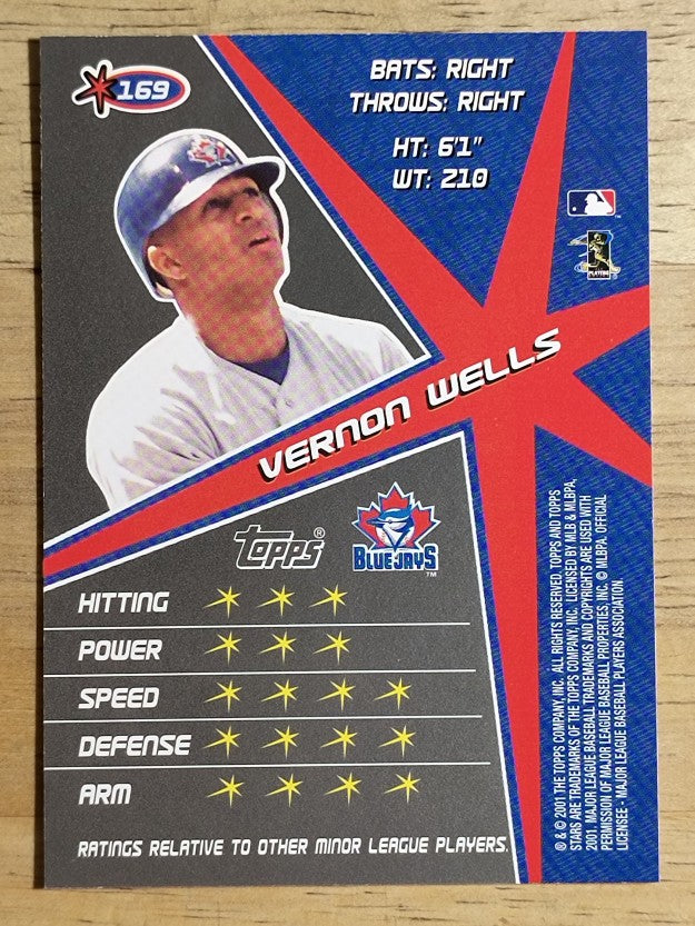 2001 Topps Stars #169 Vernon Wells