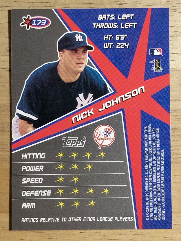 2001 Topps Stars #173 Nick Johnson