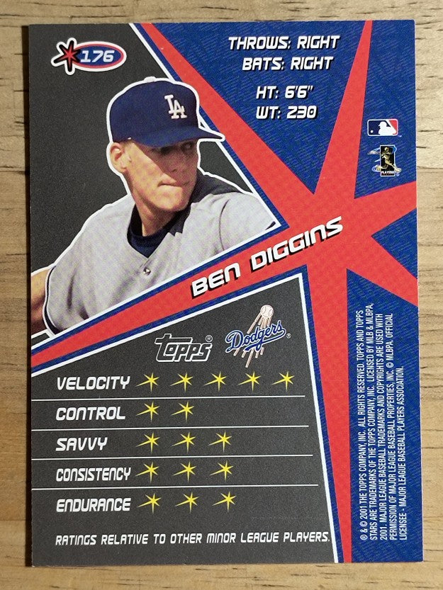 2001 Topps Stars #176 Ben Diggins