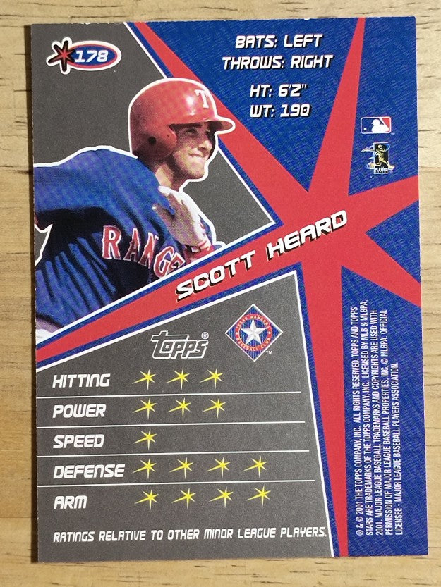 2001 Topps Stars #178 Scott Heard
