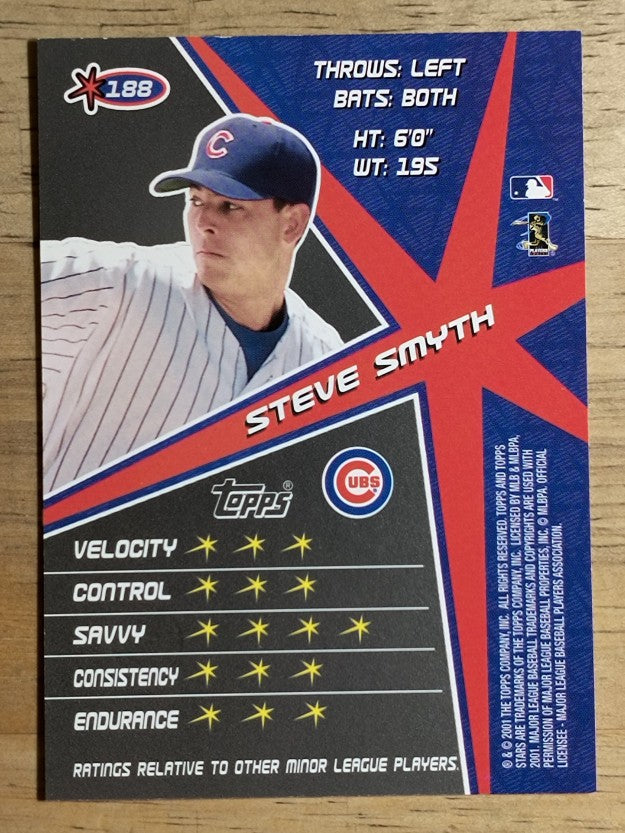 2001 Topps Stars #188 Steve Smyth RC