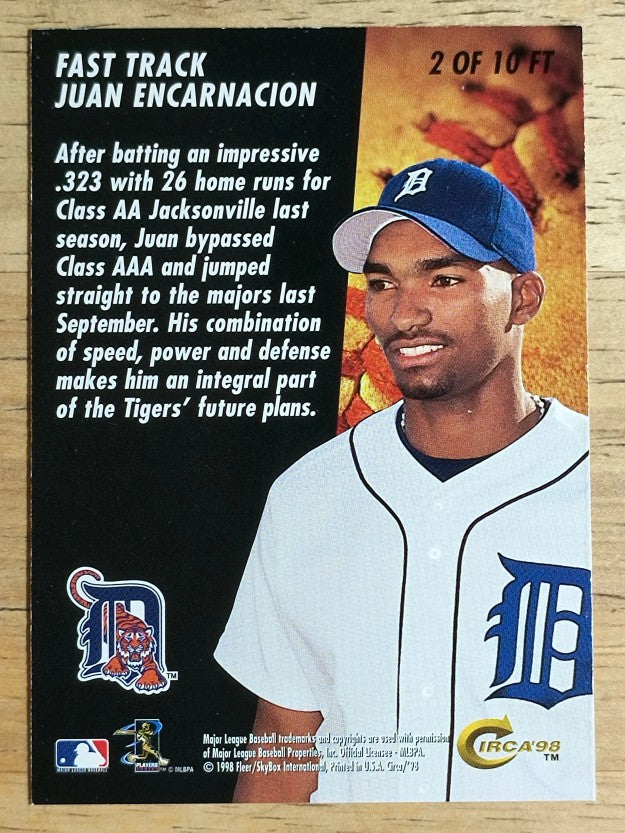 1998 Circa Thunder Fast Track #2 Juan Encarnacion
