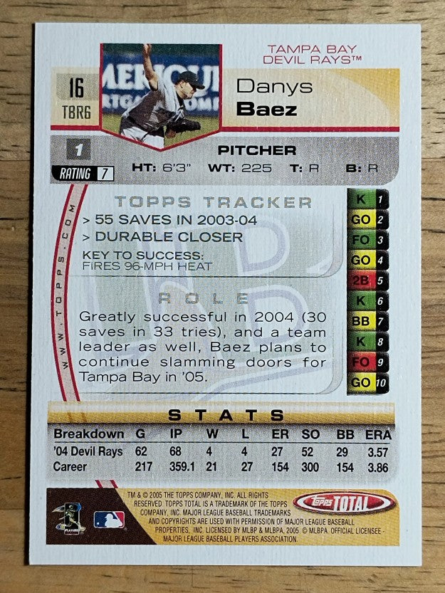 2005 Topps Total #16 Danys Baez