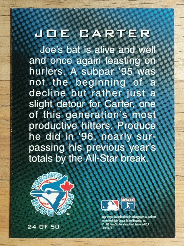 1996 Circa Boss #24 Joe Carter