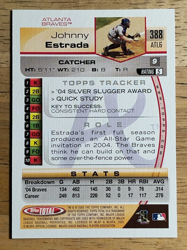 2005 Topps Total #388 Johnny Estrada