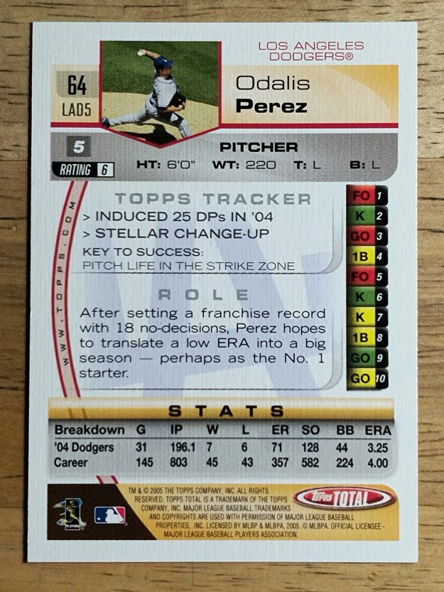 2005 Topps Total Silver #64 Odalis Perez