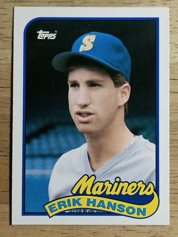 1989 Topps Traded #45T Erik Hanson RC