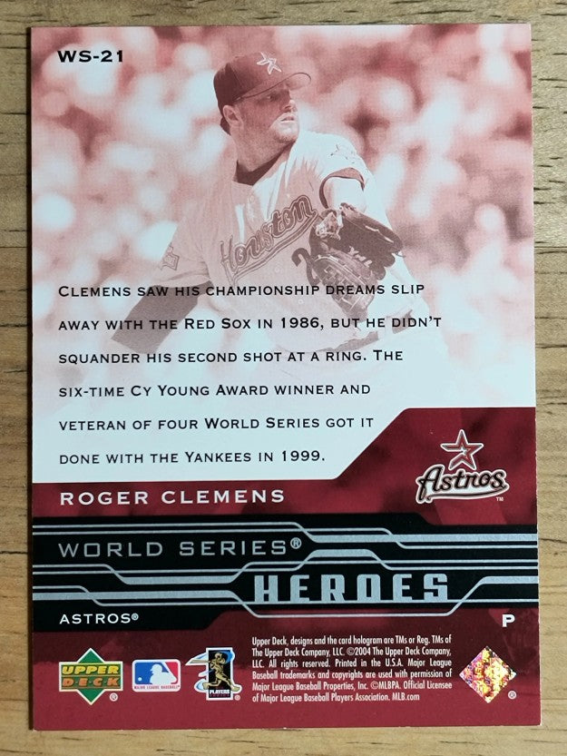 2005 Upper Deck World Series Heroes #21 Roger Clemens