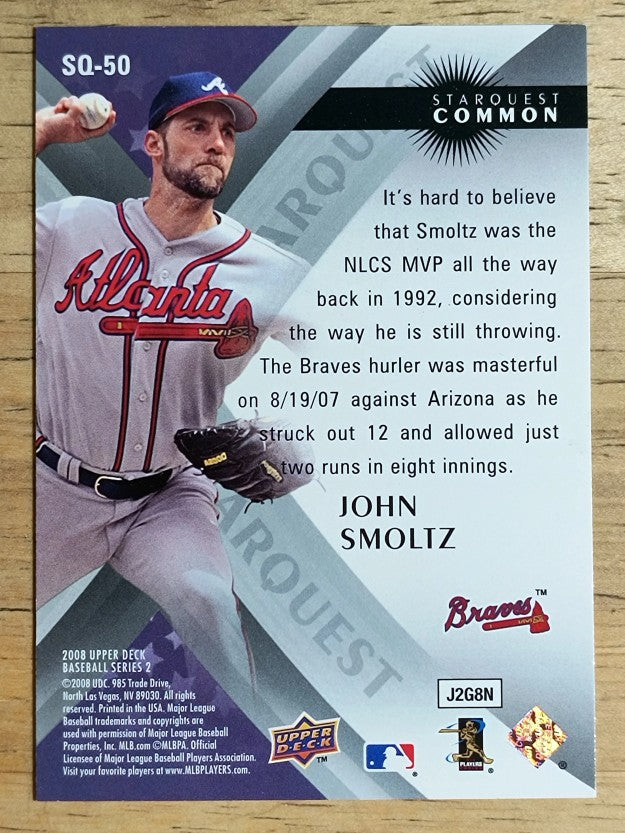 2008 Upper Deck StarQuest #50 John Smoltz