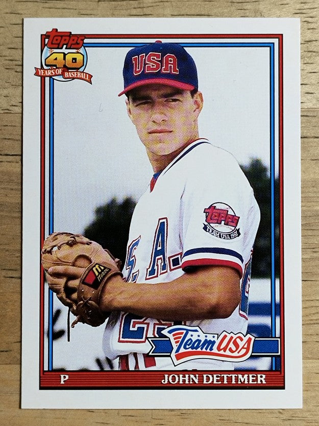 1991 Topps Traded #32T John Dettmer USA RC