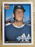 1991 Topps Traded #38T Steve Farr