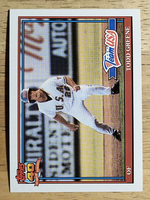 1991 Topps Traded #50T Todd Greene USA RC