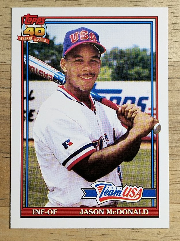 1991 Topps Traded #75T Jason McDonald USA RC