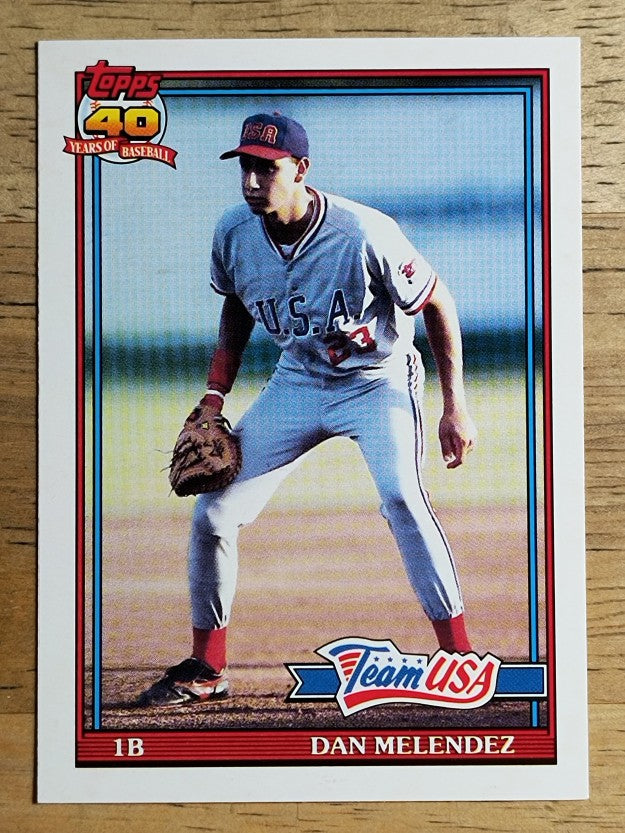 1991 Topps Traded #80T Dan Melendez USA RC