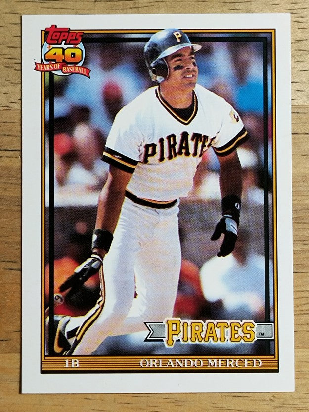 1991 Topps Traded #81T Orlando Merced RC