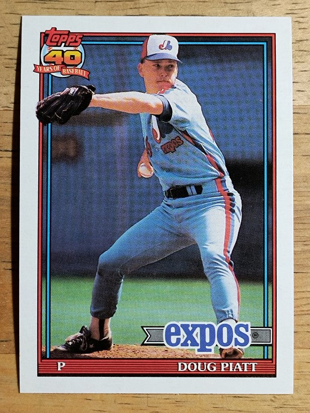 1991 Topps Traded #92T Doug Piatt RC