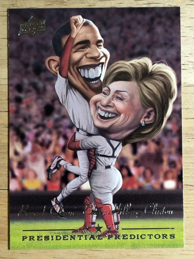 2008 Upper Deck Presidential Running Mate Predictors #PP7B Clinton/Barack Obama