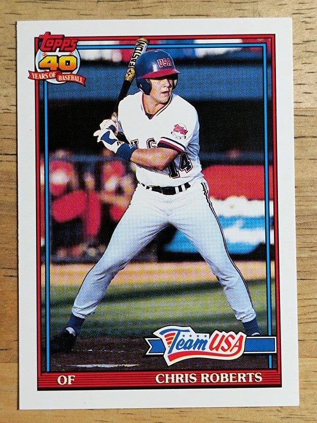 1991 Topps Traded #98T Chris Roberts USA RC