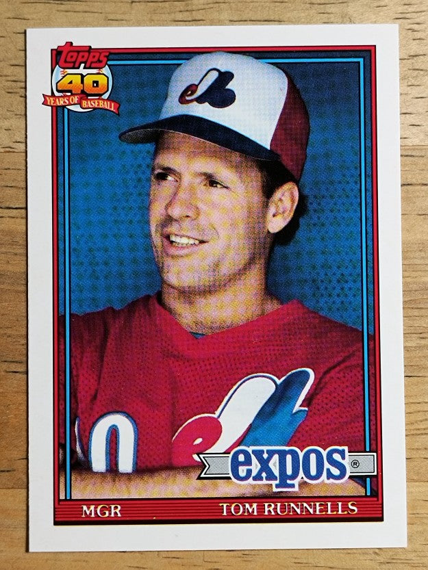 1991 Topps Traded #103T Tom Runnells MG