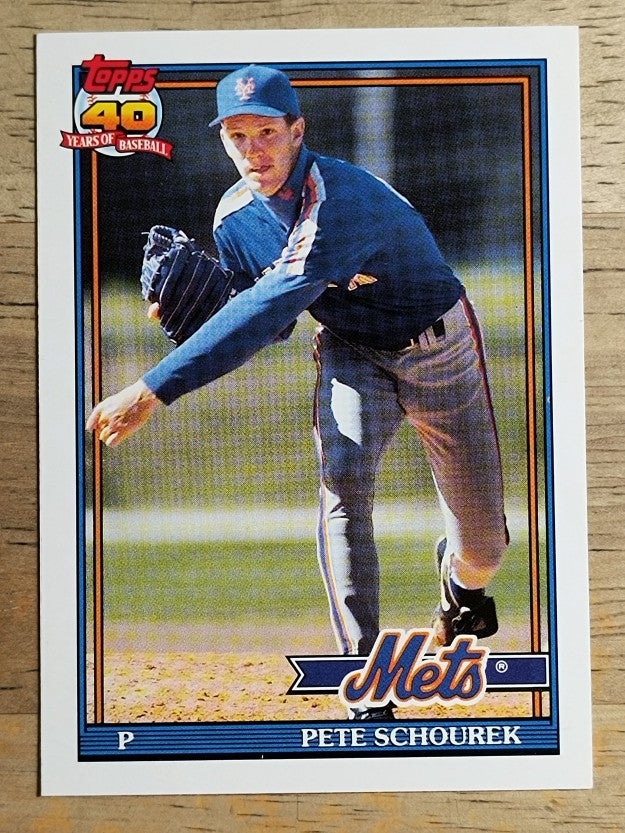 1991 Topps Traded #106T Pete Schourek RC