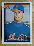 1991 Topps Traded #109T Doug Simons RC