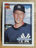 1991 Topps Traded #117T Wade Taylor RC