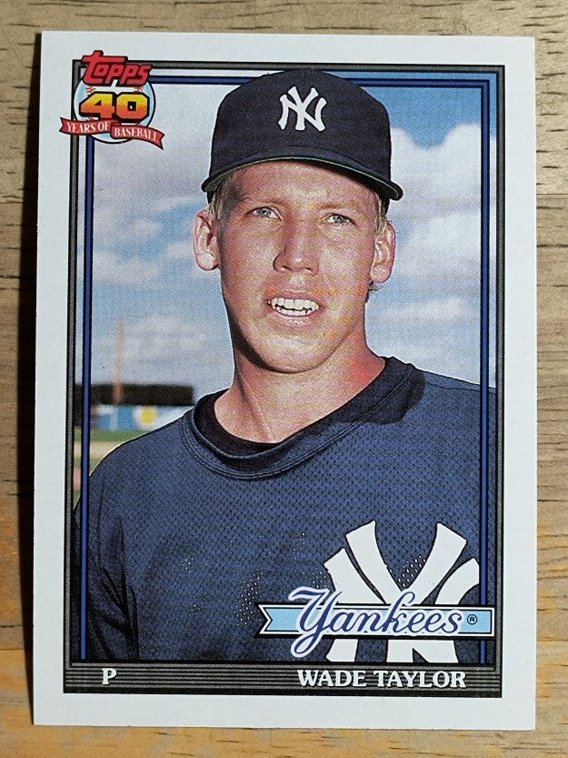 1991 Topps Traded #117T Wade Taylor RC