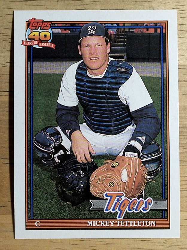 1991 Topps Traded #119T Mickey Tettleton