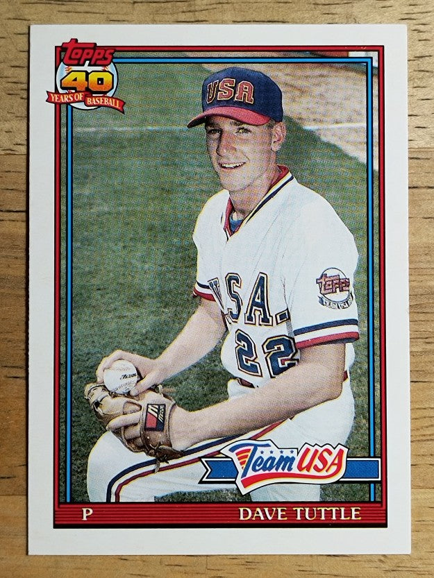 1991 Topps Traded #122T David Tuttle USA RC